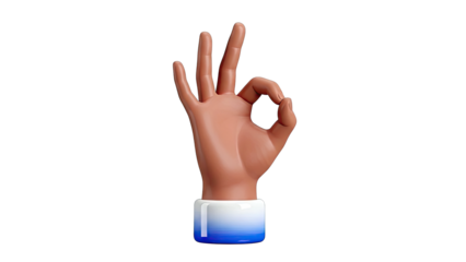 3D OK Hand Gesture