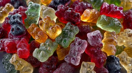 trending gummy bear aesthetic background pattern