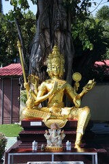 Big golden Buddha with Temple Area &ndash; Wat Muang &ndash; Thailand