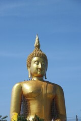 Big golden Buddha with Temple Area &ndash; Wat Muang &ndash; Thailand