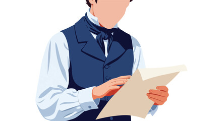 Professional Person Reading Document in Accessible Format