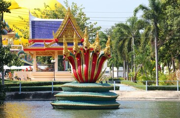 Big golden Buddha with Temple Area &ndash; Wat Muang &ndash; Thailand