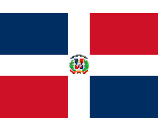 illustration of Dominican Republic flag © paweeillus