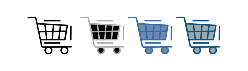  cart icon set multiple style collection with shopping cart design © berkah icon