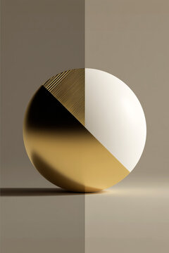 Abstract gold chart symbolizing financial balance and investment strategy