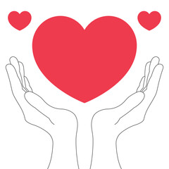 Hands Supporting Heart 