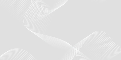 Premium background design with diagonal stripes pattern in white color. White and gray vector horizontal template