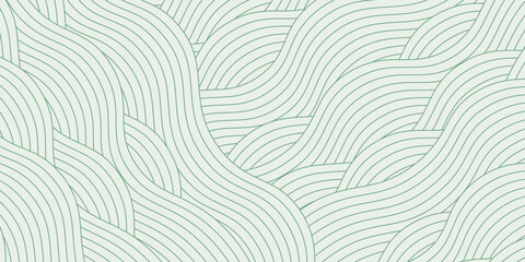 farm green banner, organic abstract background with fields. wavy green lines, natural organic products. vector ilustration © firman