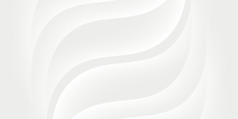 Abstract white and light gray wave modern soft luxury texture with smooth and clean vector subtle background illustration.