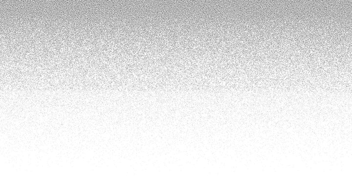 Gradient noise pattern. Snow falling from above. Fades grain transition. Faded spray patern. Smooth grainy grit. Fadew grunge stipple texture. Fading pointillism. Dot background. Vector illustration