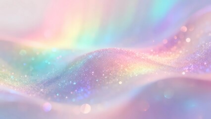 Pastel Rainbow Abstract Background &ndash; Soft Iridescent Light Texture