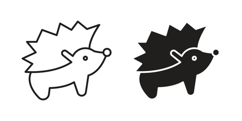 Fototapeta premium Hedgehog icons in trendy flat style. symbol for your web site design, app, UI Vector EPS 10.