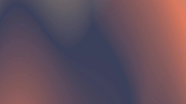 Abstract color gradient animation with moody blue tones and soft orange highlights
