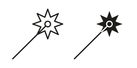 Fototapeta premium Laser beam icons in trendy flat style. symbol for your web site design, app, UI Vector EPS 10.