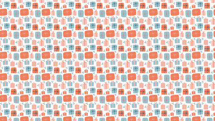 Fototapeta premium Vibrant gift wrapping paper with colorful presents pattern