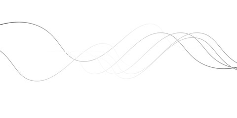 Thin wavy line abstract background. Wavy line horizontal divider outline minimalist background. Abstract black lines wave