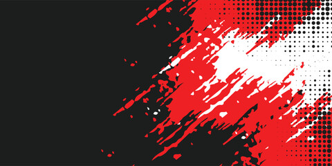 Abstract speed lines style orange color halftone banner design template. pattern texture grunge eps10