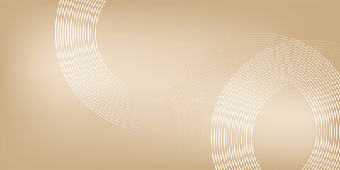 Abstract beige background with circular line pattern. Modern creative design eps10