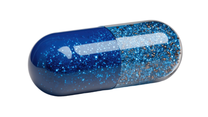  blue pill capsule are shown in a clean health closeup isolated on white with a medicine button object for hygiene and care
