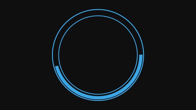 circular motion animation featuring smooth rotating circles and clean geometric shapes. Modern motion background suitable for technology visuals, futuristic interfaces, data concepts, corporate videos