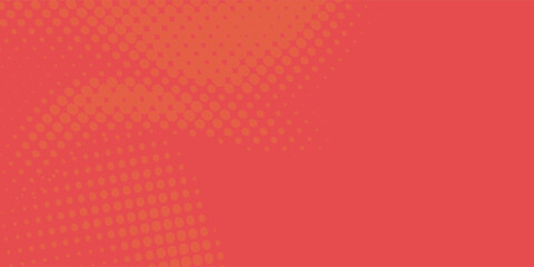 Dots halftone orange color pattern gradient texture with technology digital background. Dots pop art comics VECTOR ILLUSTRATION EPS10