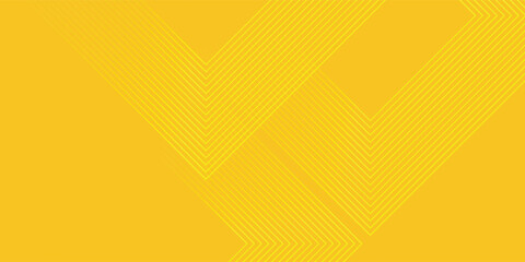 Abstract yellow gradient arrow shape overlay layer background with arrow pattern and shadow. Modern graphic element. vector