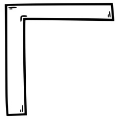 pigpen cipher I illustration hand drawn outline vector