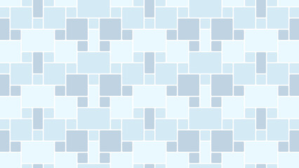Light blue mosaic background with small white grout lines