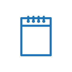 Trendy Notepad Stationery Education Icon Vector Template Illustration Design
