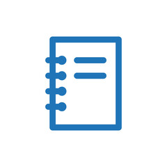 Trendy Notepad Stationery Education Icon Vector Template Illustration Design