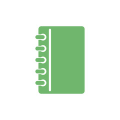 Trendy Notepad Stationery Education Icon Vector Template Illustration Design