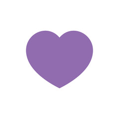 Heart Shape Icon Vector Template Illustration Trendy Design