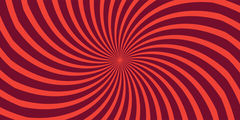 Retro Swirl Background - Hypnotic reed and orange Twirl
