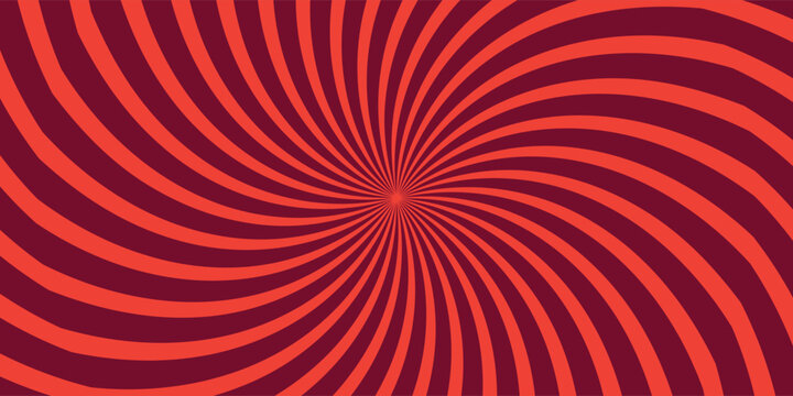 Retro Swirl Background - Hypnotic reed and orange Twirl