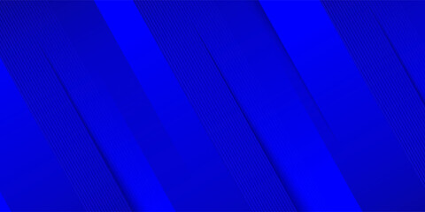 Blue diagonal geometric overlay layer background with lines pattern. Abstract Diagonal rectangle shape graphic elements. Modern banner backdrop template design with space for text. Vector illustration