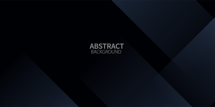Modern black dark blue white abstract background. Minimal. Color gradient. Web banner. Geometric shape. 3d effect. Lines stripes triangles. Design. Futuristic. Metal metallic effect. Luxury. Premium.