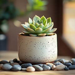 Succulent plant potted plant