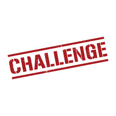 Challenge Stamp, Challenge Grunge Square Sign