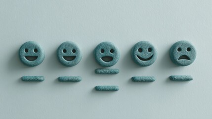 Unique group of rocks with faces displaying expressive features conveying emotion and playfulness in nature