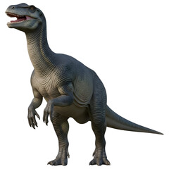 Obraz premium Plateosaurus Dinosaur 3D Illustration Isolated on White Background