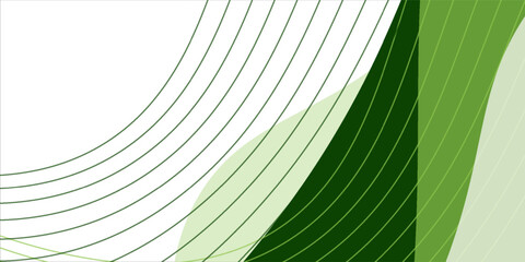 Modern Abstract green wave background, Vector green line background curve element with white space for text and message design, overlapping layers art