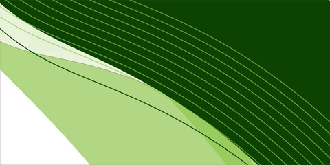 Modern Abstract green wave background, Vector green line background curve element with white space for text and message design, overlapping layers art