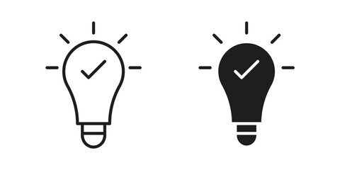 Idea icons symbol template for graphic and web design