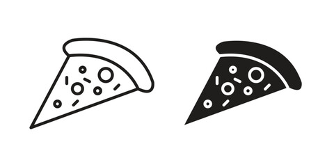 Pizza icons symbol template for graphic and web design