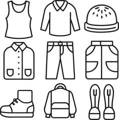 Naklejka premium vector illustration of fashion accessories