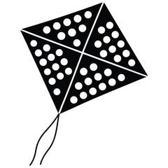 kite colorful pattern vector on white background