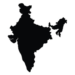 india map tricolor vector on white background