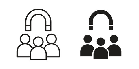 User engagement icons symbol template for graphic and web design