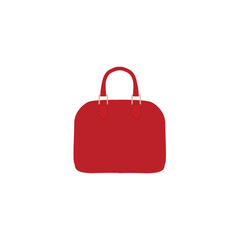 Elegant Red Fashion Handbag Isolated: Modern Accessories Concept