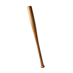 Obraz premium Realistic wooden baseball bat isolated